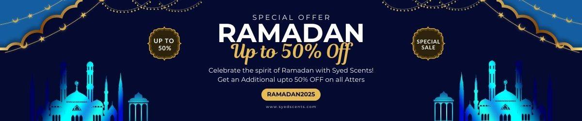 50 off Ramadan Sale Banner syed scents 2
