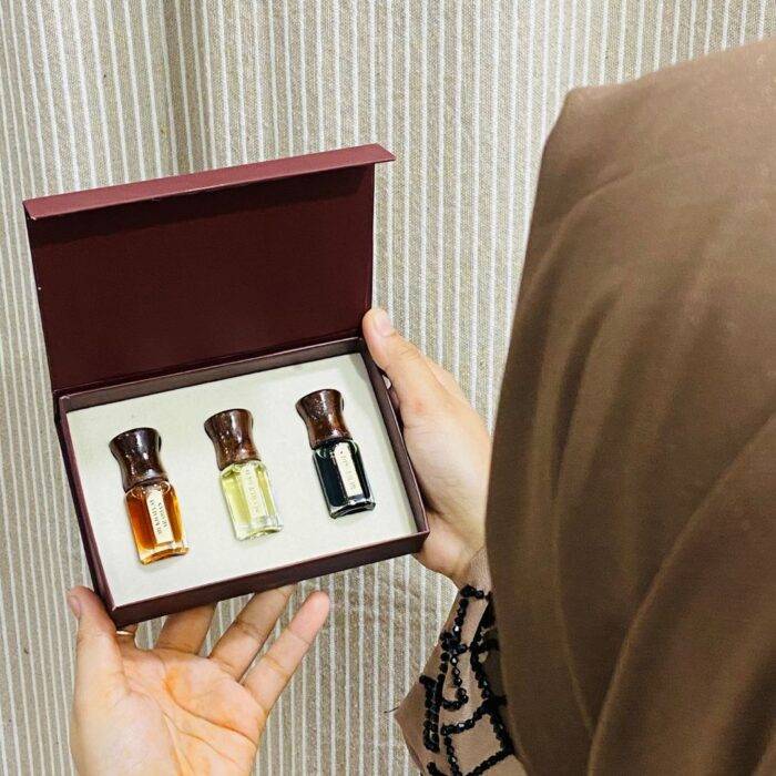 Premium Syed Attar Combo Gift Pack with 3 Customizable Attars (6ml Each) - Image 3